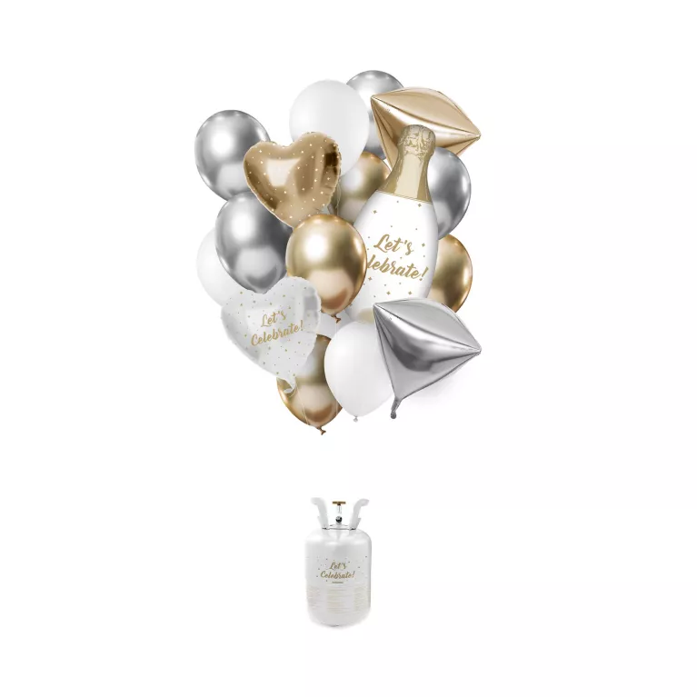 Helium set s balónky Let´s Celebrate