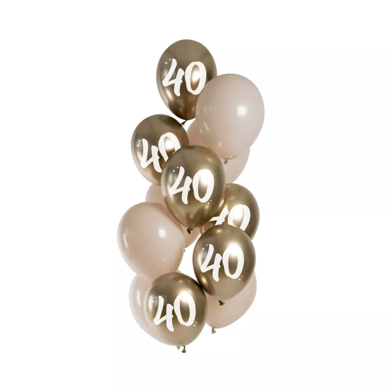 Balónky latexové Jubileum 40 set 12 ks