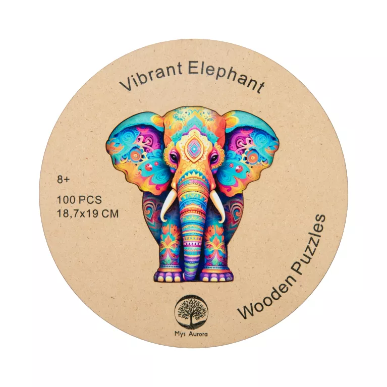 Dětské dřevěné puzzle - Slon