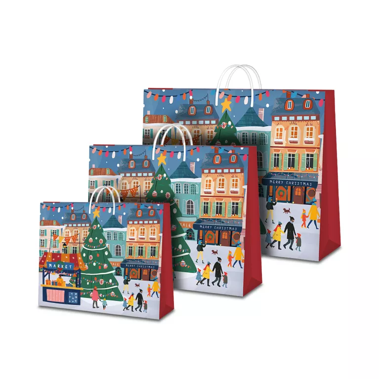 Dárková taška - Vánoční trhy