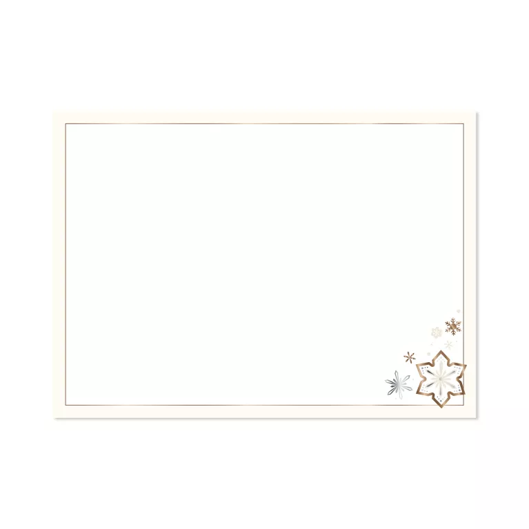 Vánoční přání - Zlato stříbrné vločky