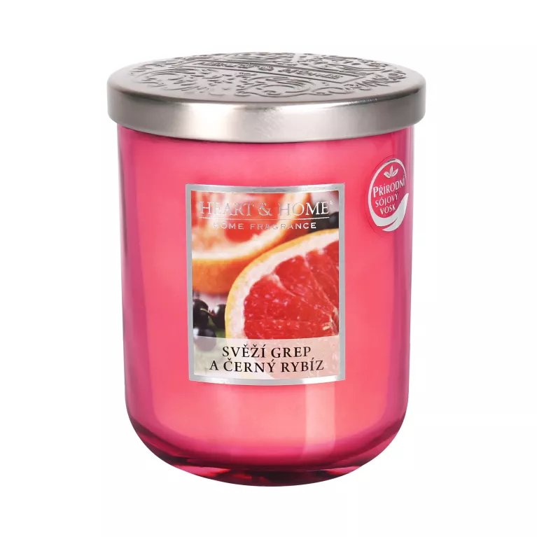 Velká svíčka - Svěží grep a černý rybíz