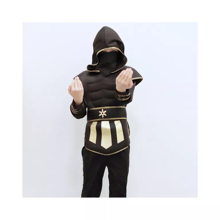 Kostým dětský Ninja černo-zlatý
