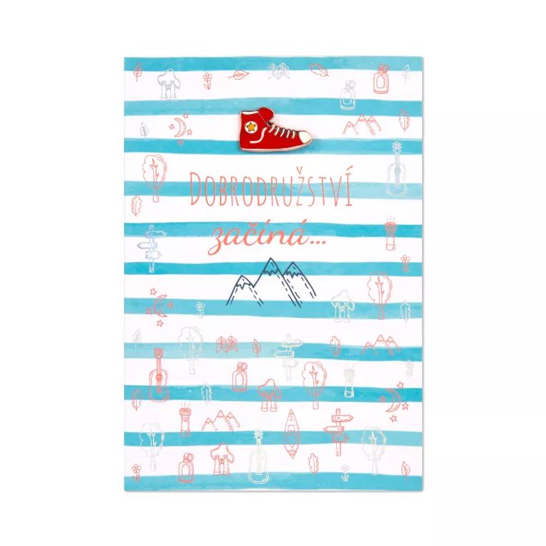 Přání s broží - Teniska