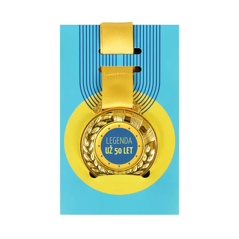 Přání s medailí - 50 let