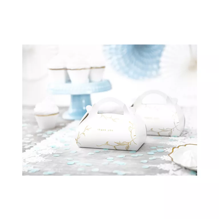 Krabička Svatba na výslužku se zlatým detailem 10 ks