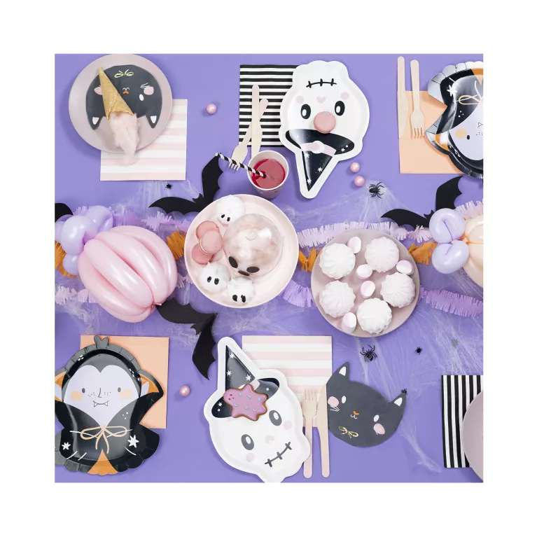 Talíře Halloween lebka 6 ks