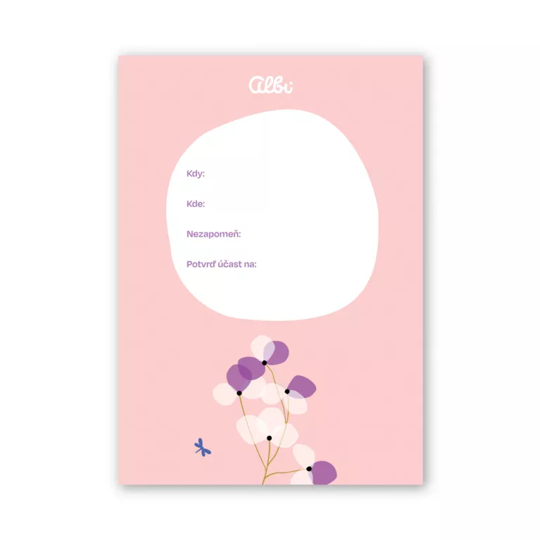 Pozvánky na oslavu Jednorožec 6 ks