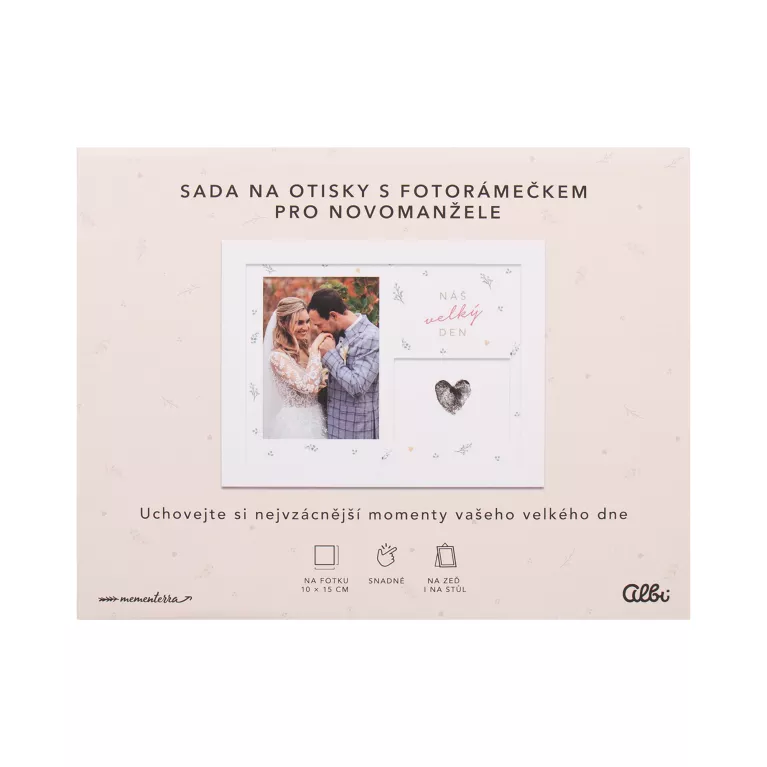 Svatební fotorámeček se sadou na otisky
