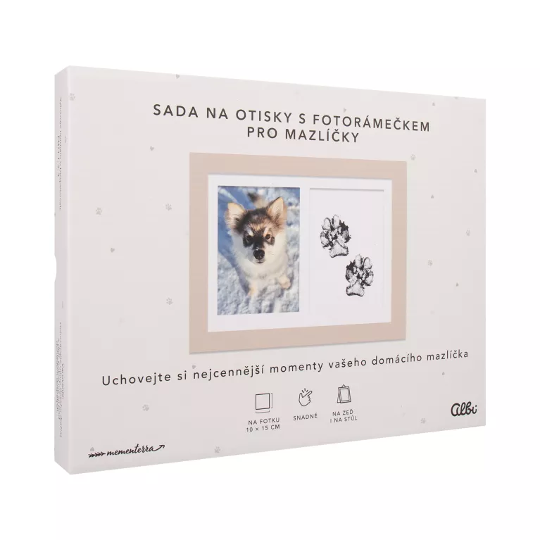 Fotorámeček pro mazlíčky se sadou na otisky