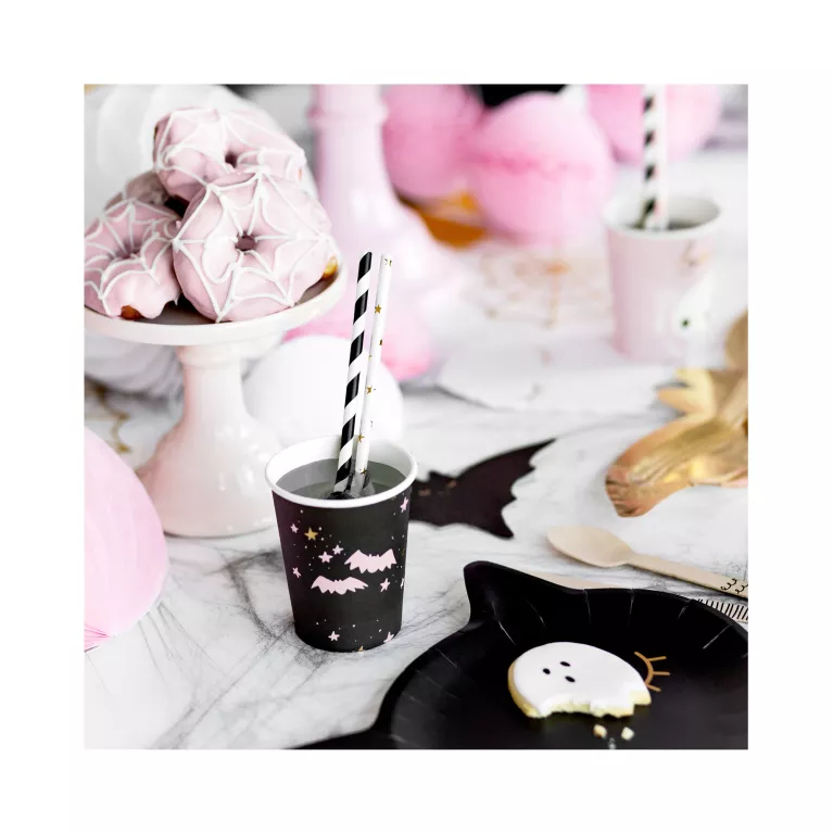 Kelímky Halloween růžové 6 ks