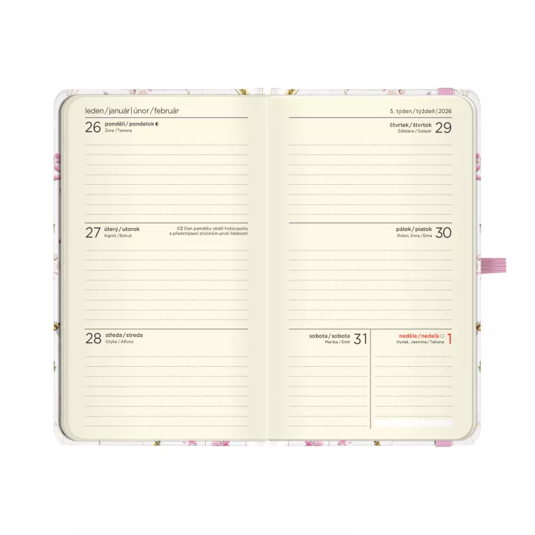 Kapesní diář - Luční květy