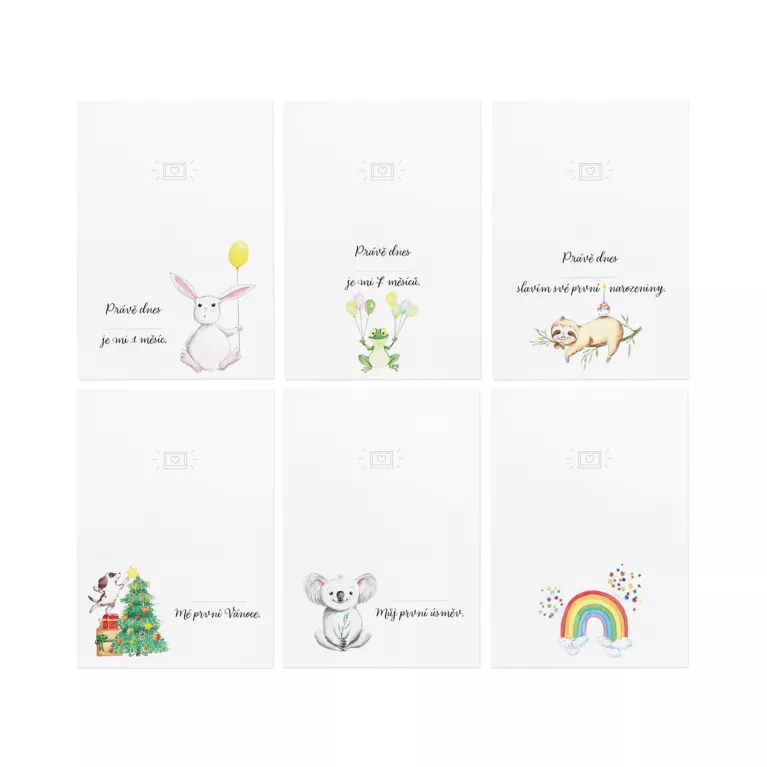 Milníkové kartičky našeho děťátka