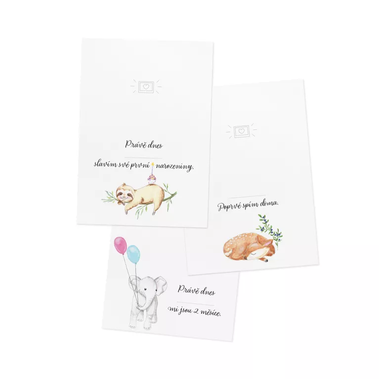 Milníkové kartičky našeho děťátka