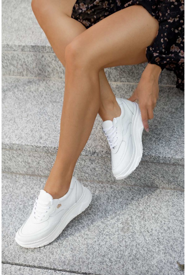 Złote sportowe półbuty Cosima