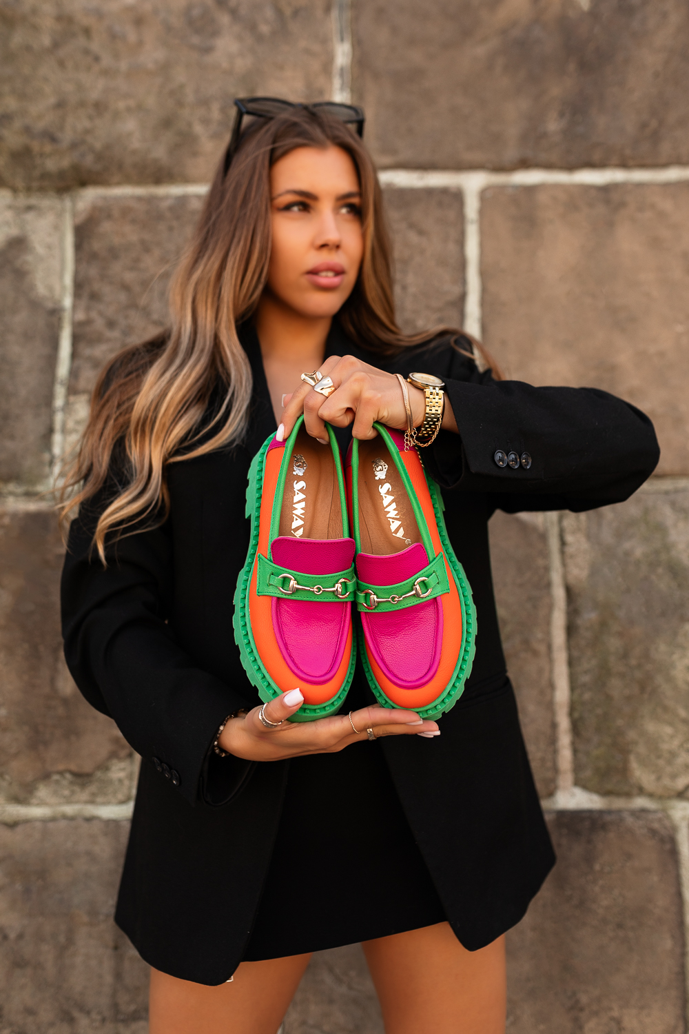 Kolorowe mokasyny Rainbow