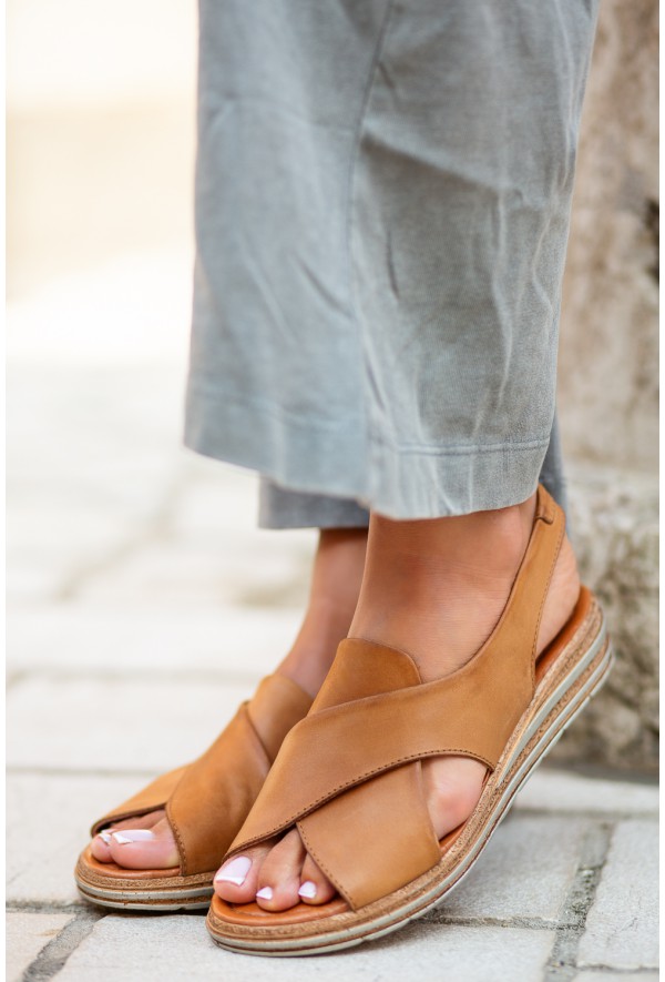 Brązowe sandały Evie