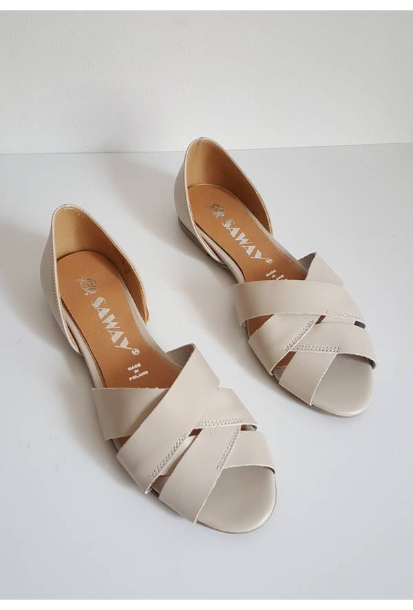 Baleriny Fabiola beż jasny