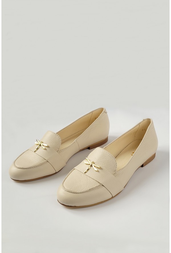 Beżowe baleriny Shelley
