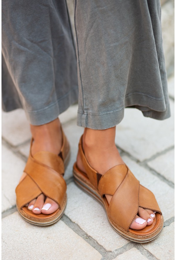 Brązowe sandały Evie