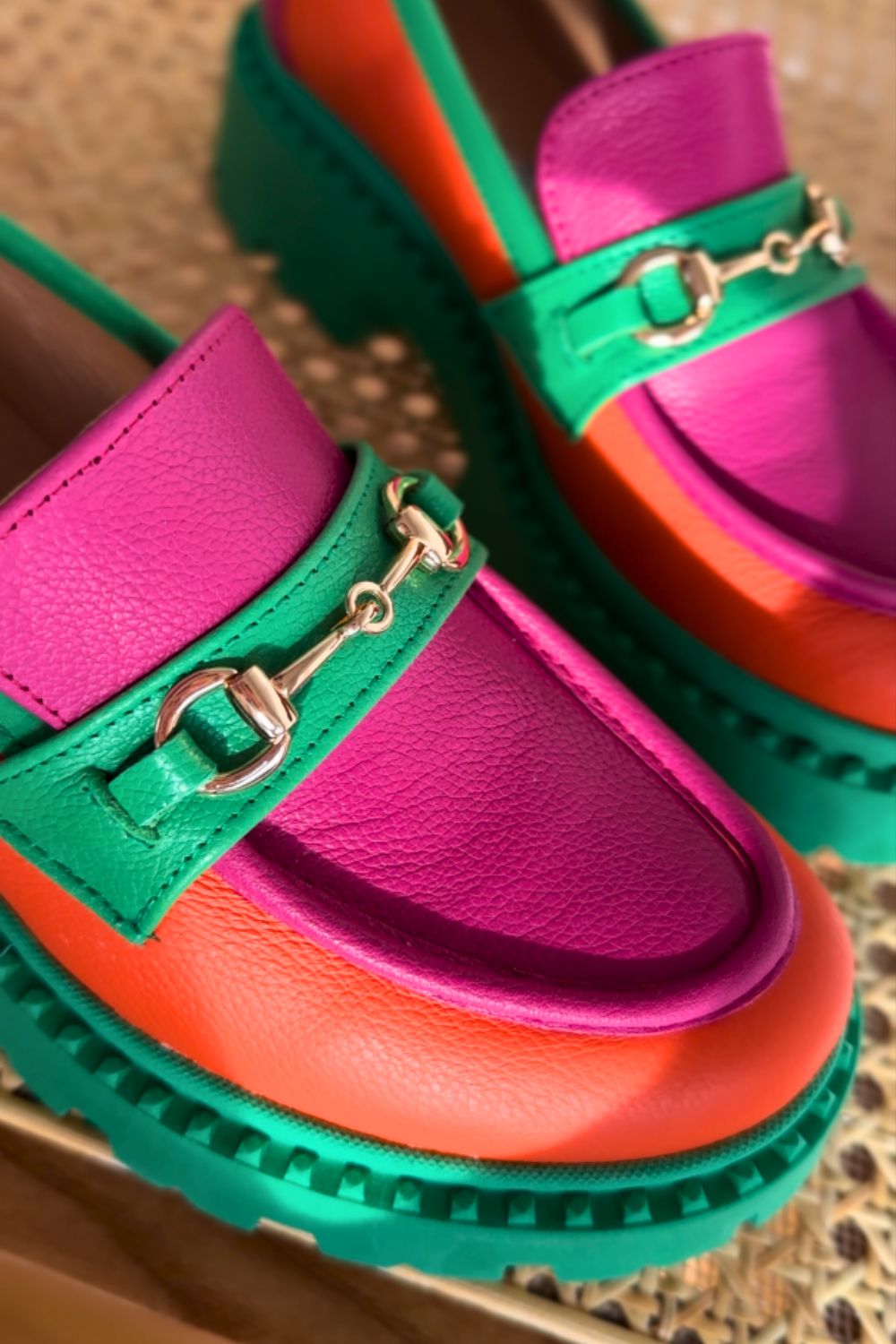 Kolorowe mokasyny Rainbow