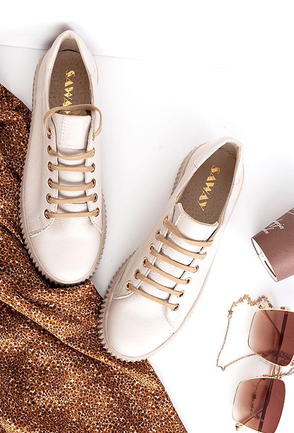 Beżowe trampki Giallo