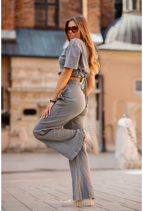 Beżowo złote trampki Sule