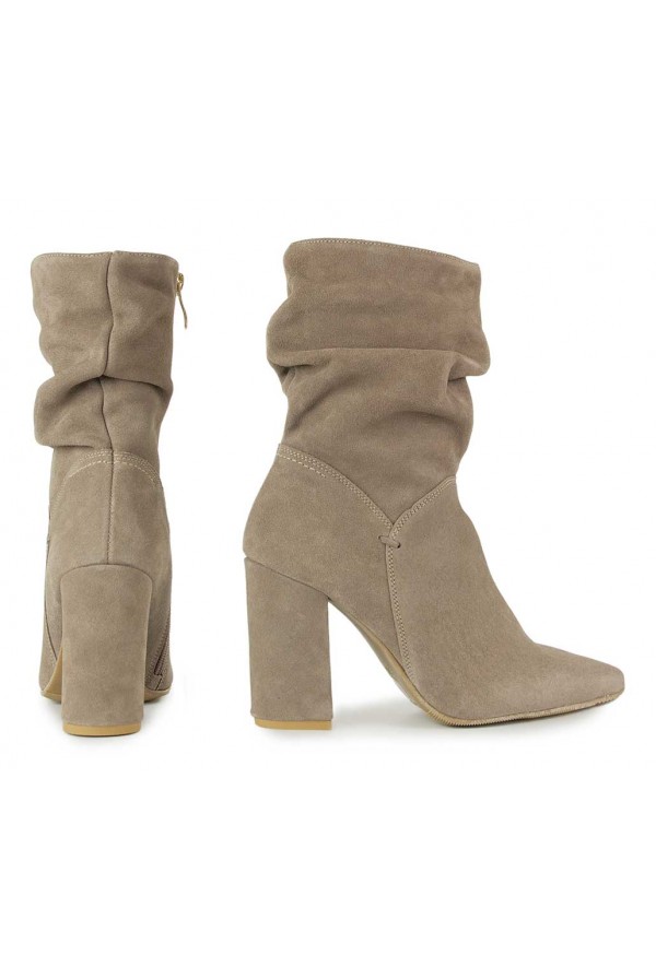 Zamszowe botki Imala cappuccino