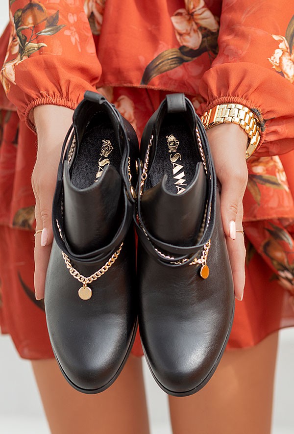 Zamszowe botki Estela jasny brąz