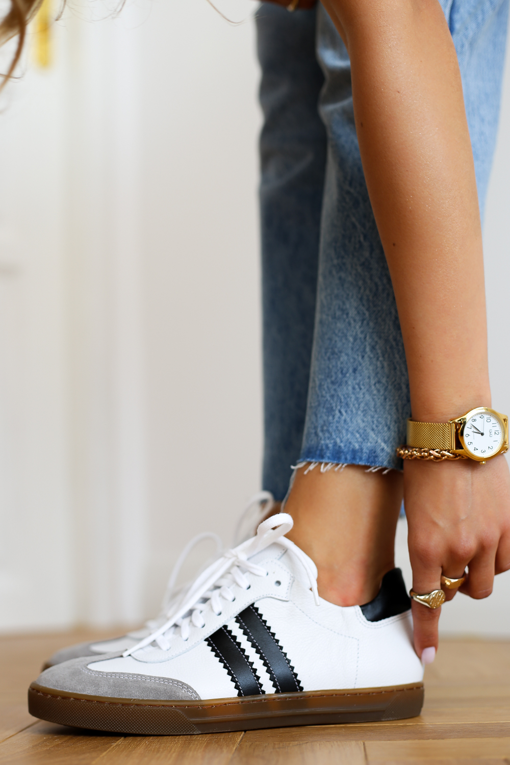 Biało różowe trampki Tesalia