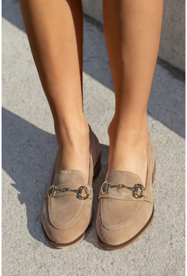 Brązowe loafersy Grind