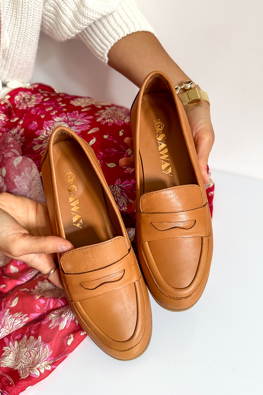 Mokasyny Daniela camel