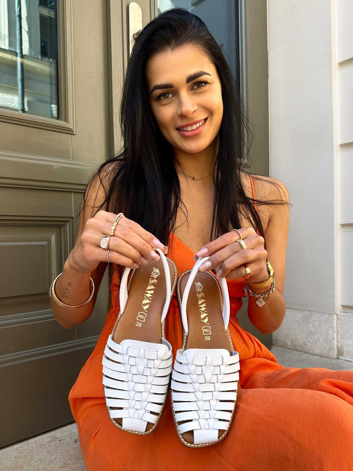 Kolorowe sandały Monako