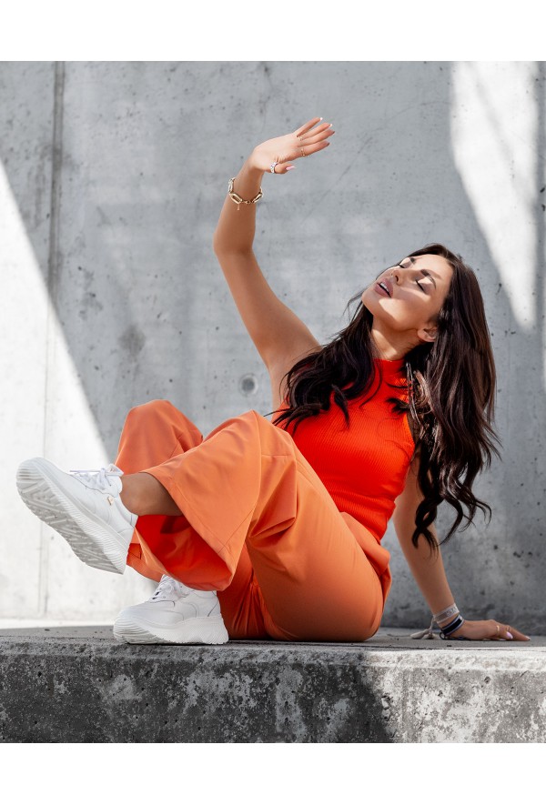 Złote sportowe półbuty Cosima