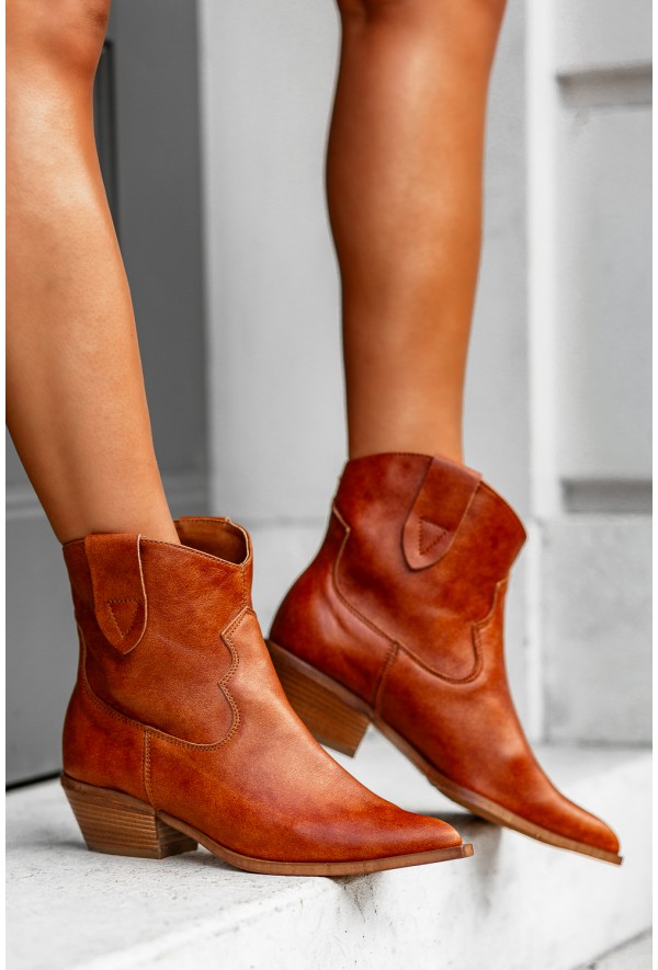 Brązowe kowbojki Elisabetta