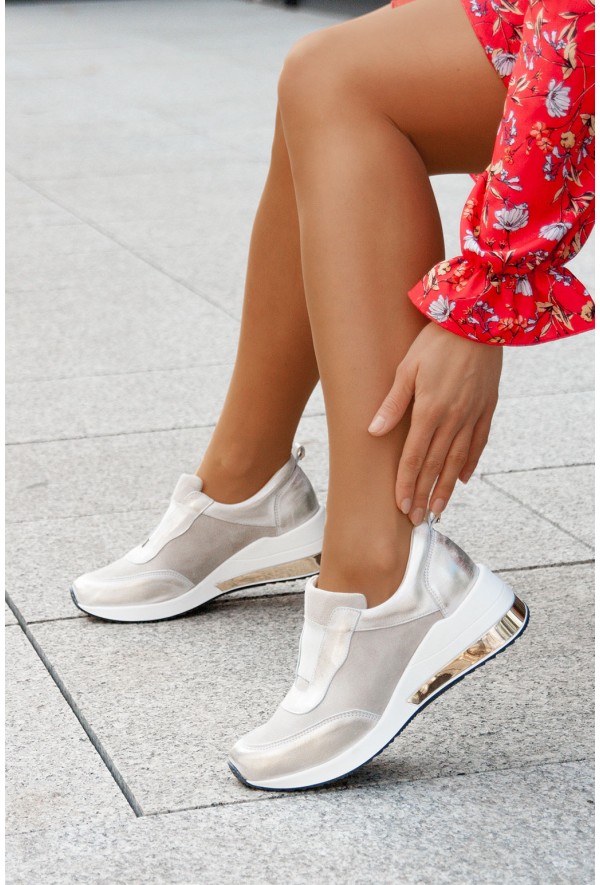 Złote sportowe półbuty Cosima