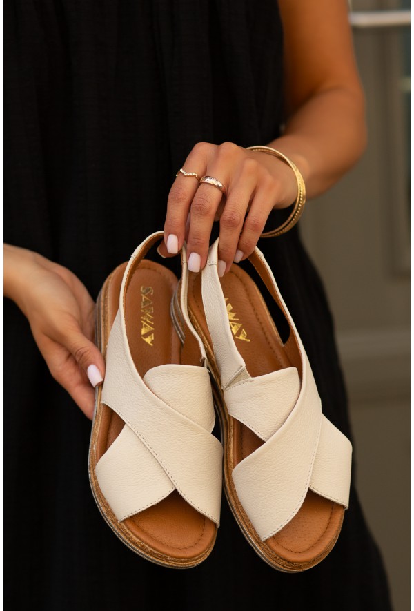 Brązowe sandały Evie