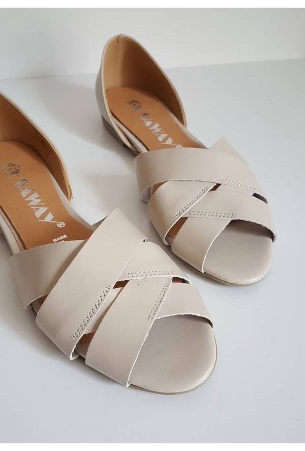 Baleriny Fabiola beż jasny