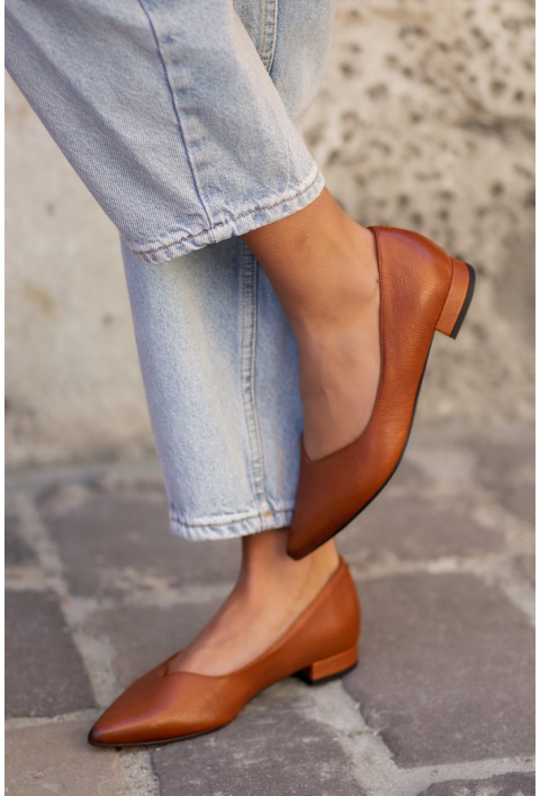 Brązowe baleriny Lisa marrone