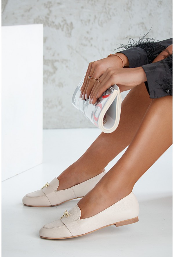 Zamszowe zielone mokasyny Shelley