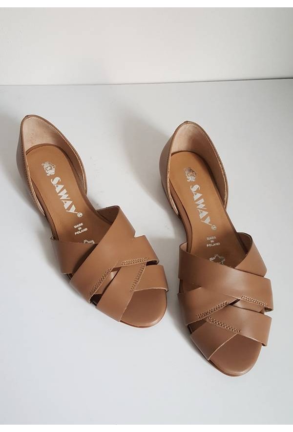 Baleriny Fabiola beż jasny