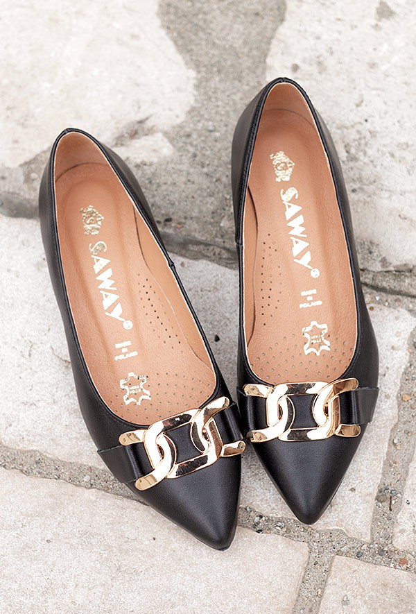 Czarne baleriny Nella