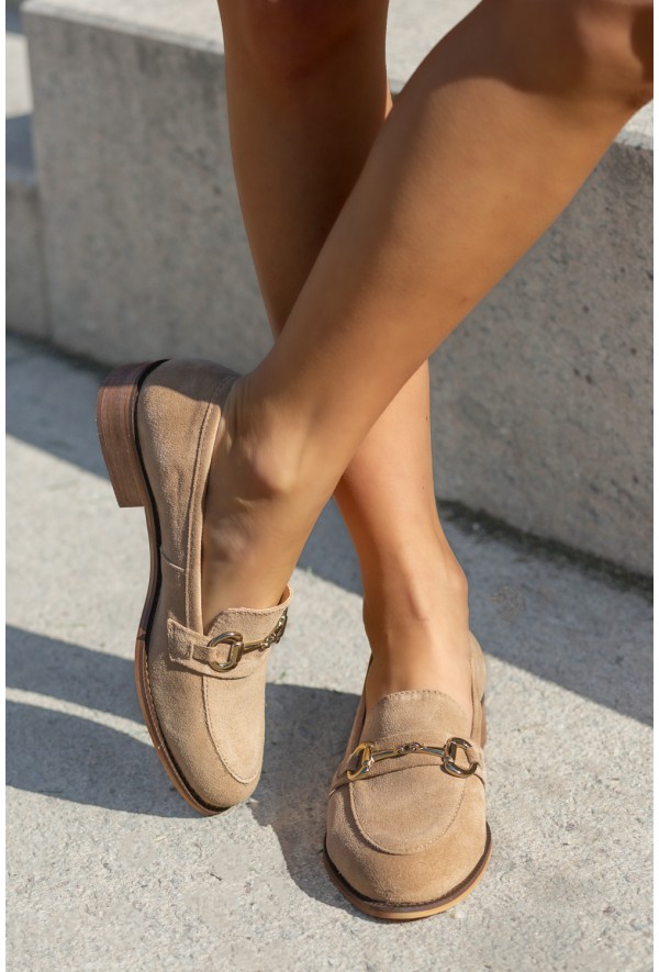 Brązowe loafersy Grind