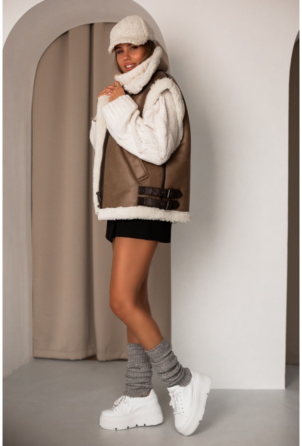 Białe sneakersy na platformie Tunia