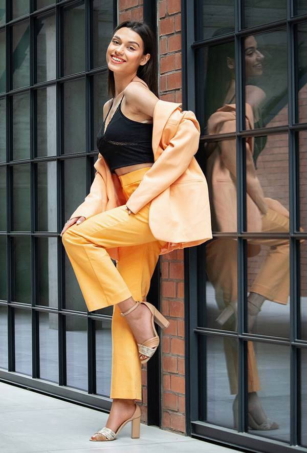 Niebieskie sandały na słupku Rosella