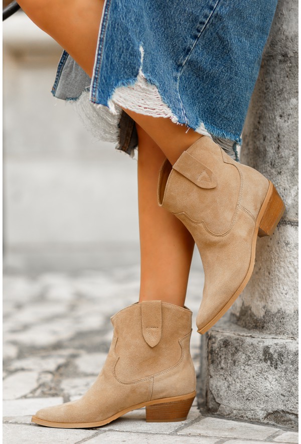 Brązowe kowbojki Elisabetta