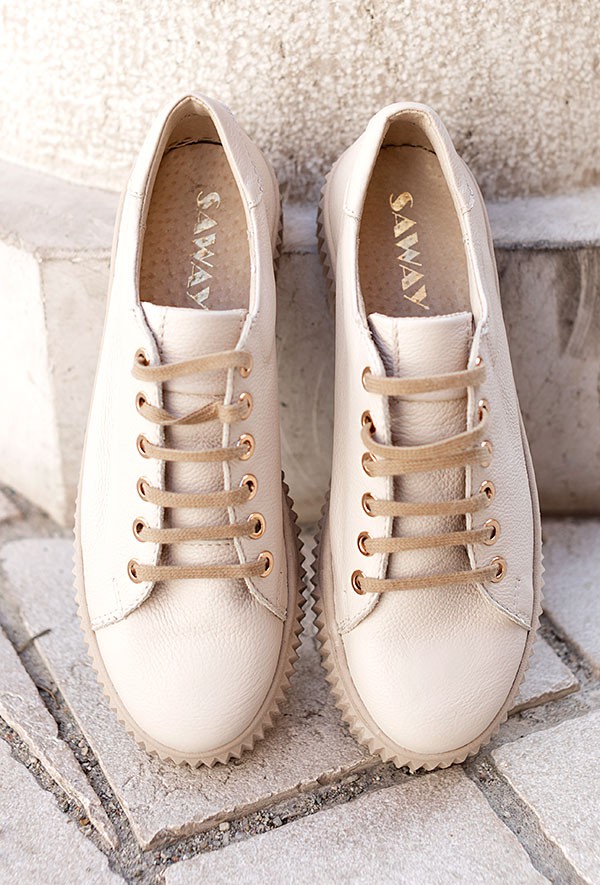 Beżowe trampki Giallo