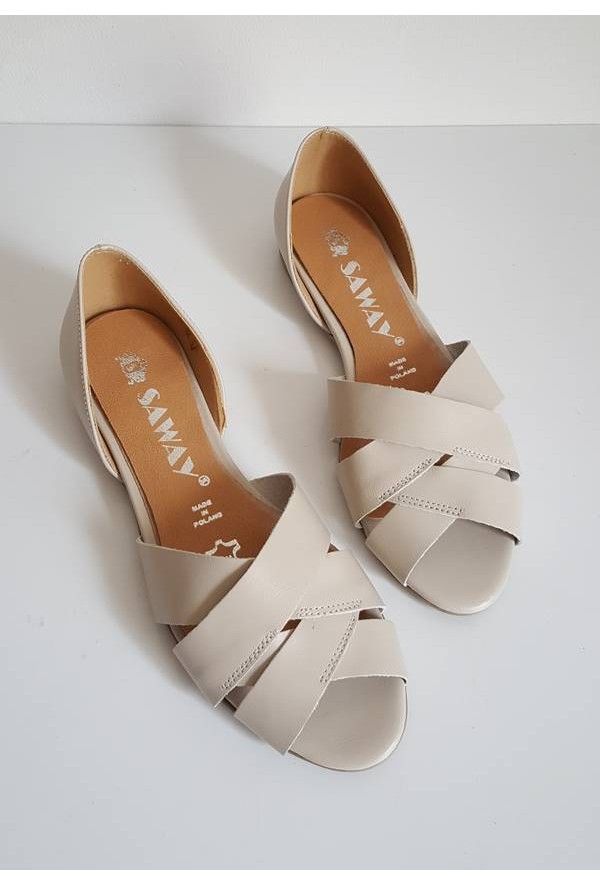 Baleriny Fabiola beż jasny