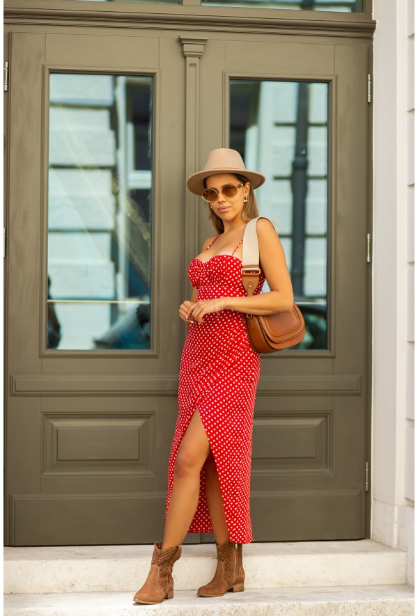 Zamszowe ażurowe botki Medora brąz