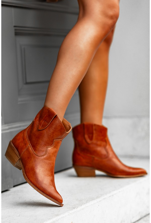 Brązowe kowbojki Elisabetta